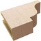 Ekena Millwork 4in. W x 8in. H x 12in. L Newport Woodgrain TimberThane Rafter Tail, Primed Tan RFTUR04X08X12NEWRCPR - alternate 5